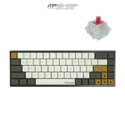 Bàn phím Keycool GZ68 A01 Shimmer RGB 3 Modes Bluetooth / Wireless Hotswap | Chính hãng