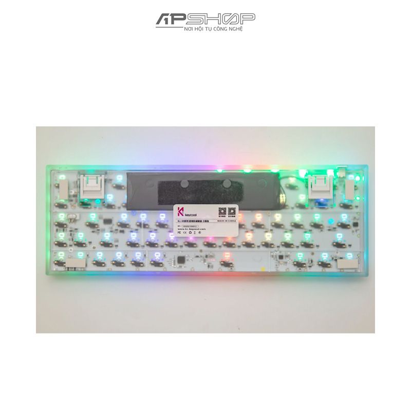 Bàn phím KEYCOOL GZ68 Pro Transprent Pudding 3 Mode RGB | Chính hãng