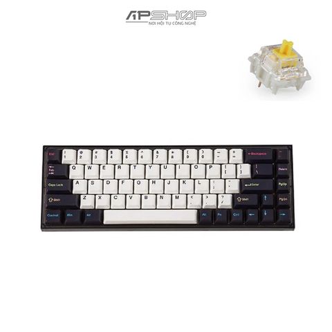 Bàn phím Keydous NJ68 Max AP Smoke Case Brass Plate 3 Mode