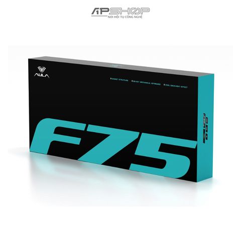 Bàn phím không dây AULA F75 ice Blue | 3 Mode | HotSwap