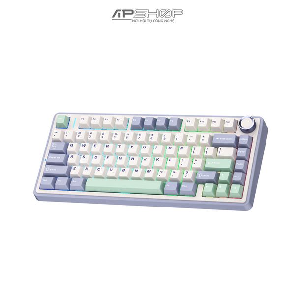 Bàn phím không dây AULA F75 ice Green | 3 Mode | HotSwap