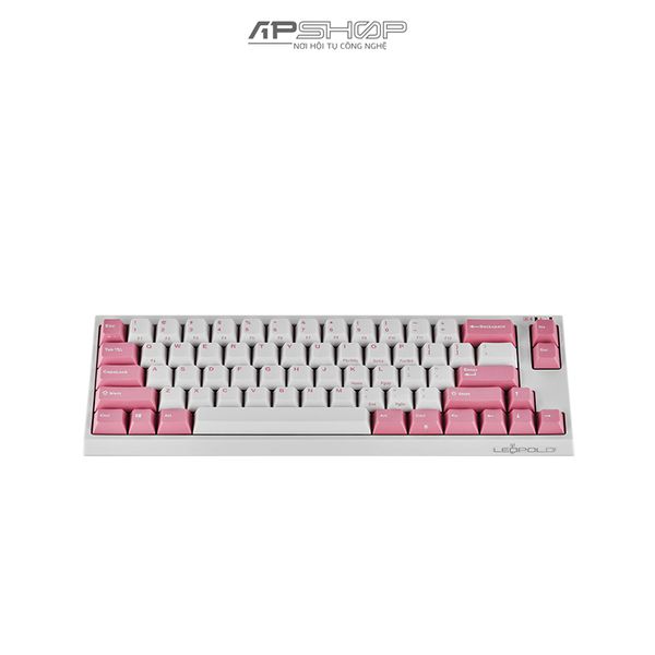 Bàn phím Leopold FC660M BT White Pink Font Bluetooth | Chính hãng