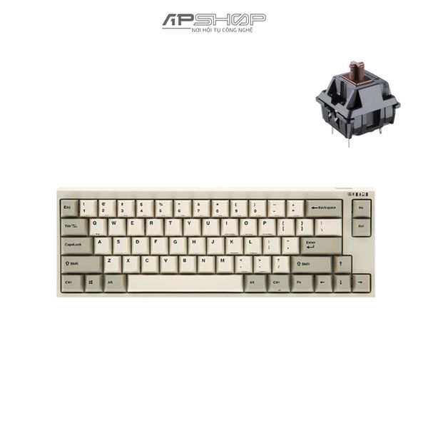 Bàn phím Leopold FC660M BT White Two Tone Bluetooth | Chính hãng