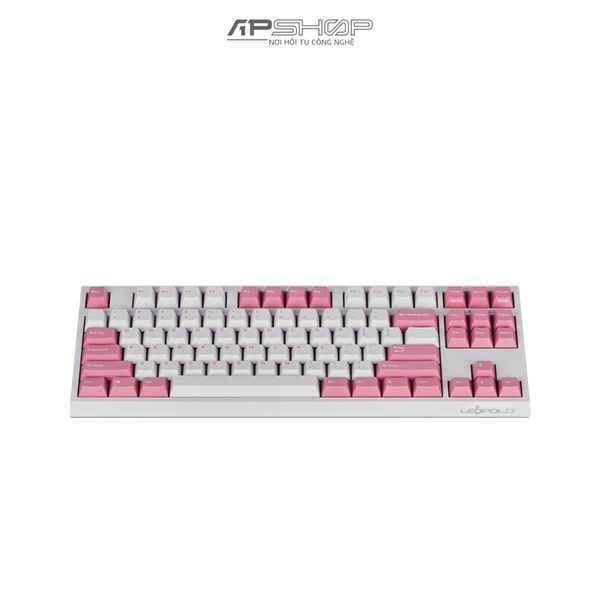 Bàn phím Leopold FC750R BT White Pink Font Bluetooth | Chính hãng