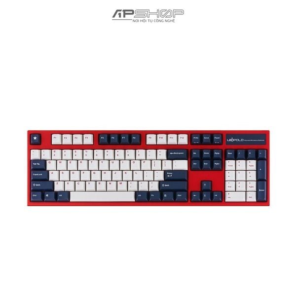 Bàn phím Leopold FC900R BT Blue Star White Red Font Bluetooth | Chính hãng