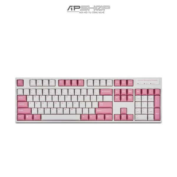 Bàn phím Leopold FC900R BT White Pink Font Bluetooth | Chính hãng