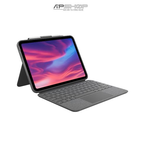 Bàn Phím Logitech Combo Touch For IPad  10TH Gen | Xám (Grey) | Chính hãng