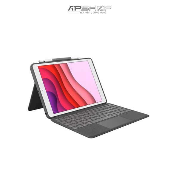 Bàn Phím Logitech Combo Touch for iPad 7th Gen | Chính hãng