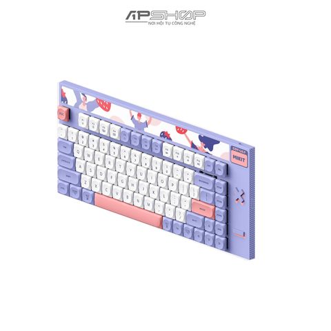 Bàn phím MIKIT CL80 LAVANDERRY RGB Low Profile 3 Mode Bluetooth + Wireless | Chính hãng