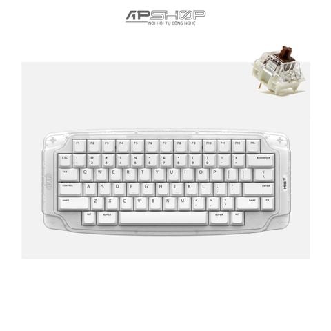 Bàn phím MIKIT MK72 INNOCENCE RGB Hotswap 3 Mode Bluetooth + Wireless HHKB Layout | Chính hãng