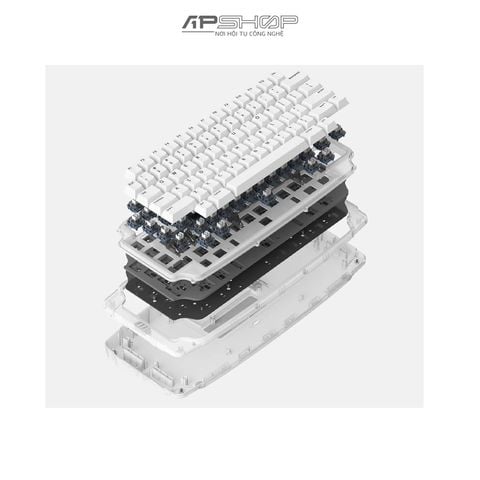 Bàn phím MIKIT MK72 INNOCENCE RGB Hotswap 3 Mode Bluetooth + Wireless HHKB Layout | Chính hãng