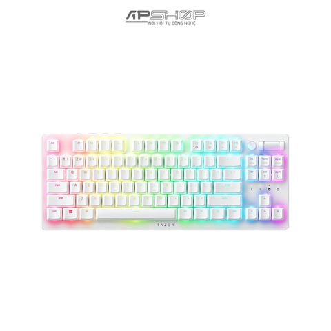 Bàn phím Razer Deathstalker V2 Pro RGB Tenkeyless | Bluetooth/ Wireless White Edition | Chính hãng