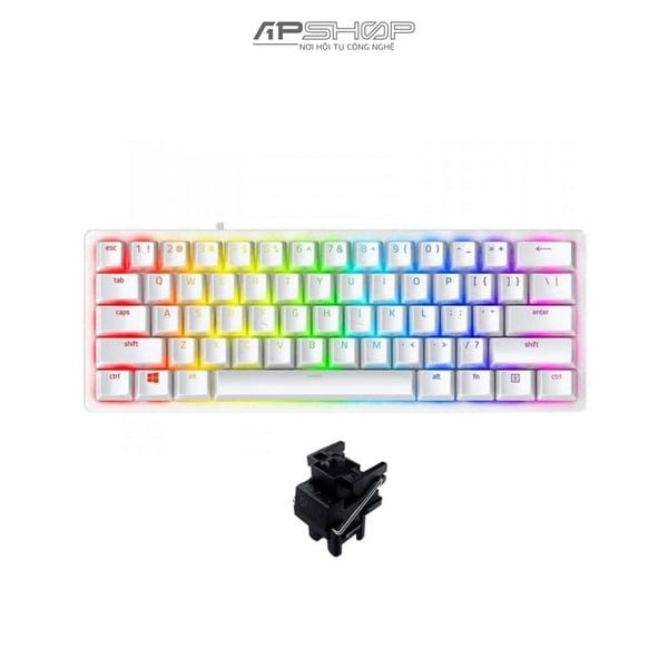 Bàn Phím Razer Huntsman V3 Pro Mini 60% | White | Analog Optical | Chính hãng