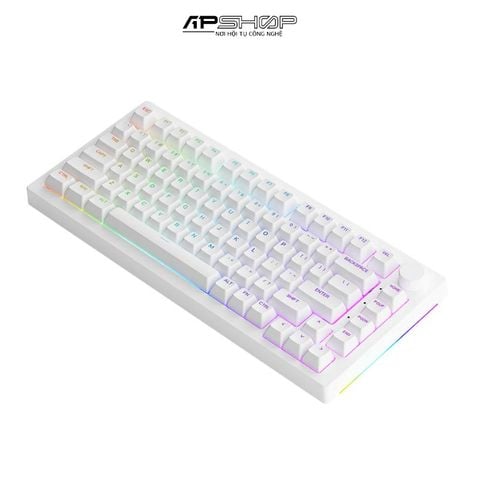 Bàn phím AKKO 5075B Plus White (Multi-modes / RGB / Gasket mount)