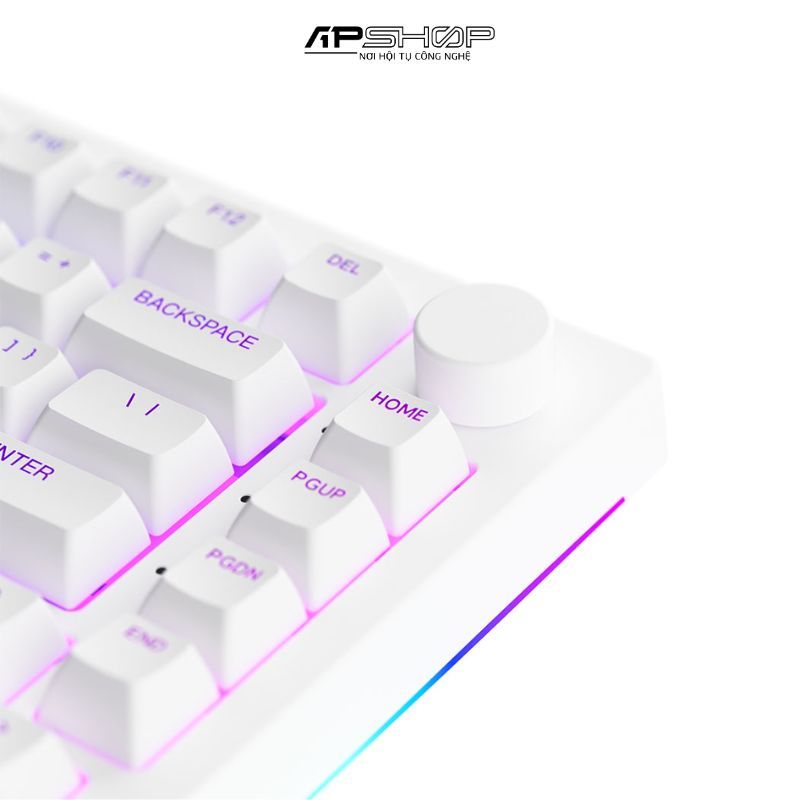Bàn phím AKKO 5075B Plus White (Multi-modes / RGB / Gasket mount)