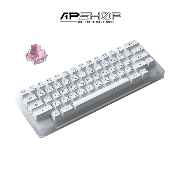 Bàn phím AKKO ACR59 Black on White Hotswap RGB AKKO Switch | Chính hãng