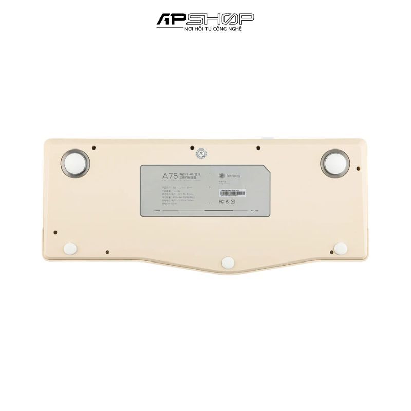 Bàn phím cơ Aula LEOBOG A75 | Màu xanh dương, be