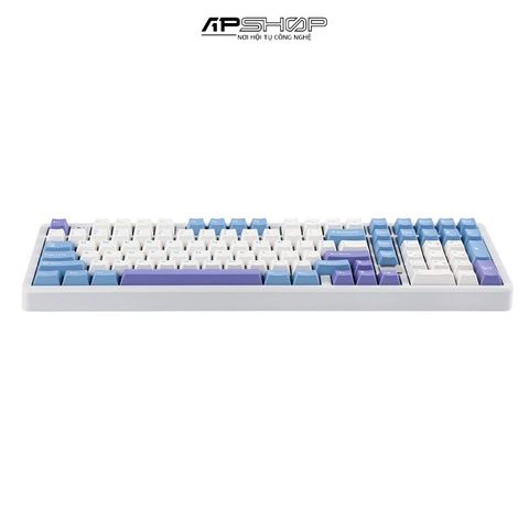 Bàn phím cơ Aula LEOBOG Hi98 | Màu xanh, trắng, tím