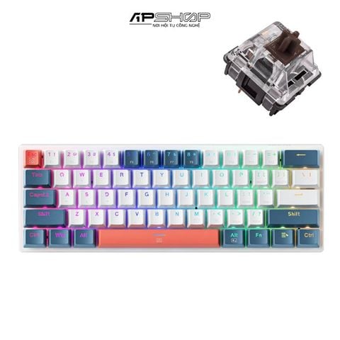 Bàn Phím Cơ Machenike K500-B61 RGB  Hotswap 3 Pin