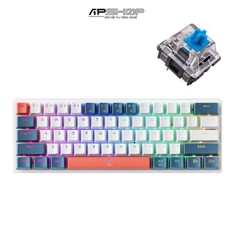 Bàn Phím Cơ Machenike K500-B61 RGB  Hotswap 3 Pin