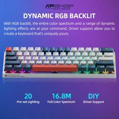 Bàn Phím Cơ Machenike K500-B61 RGB | Hotswap 3 Pin