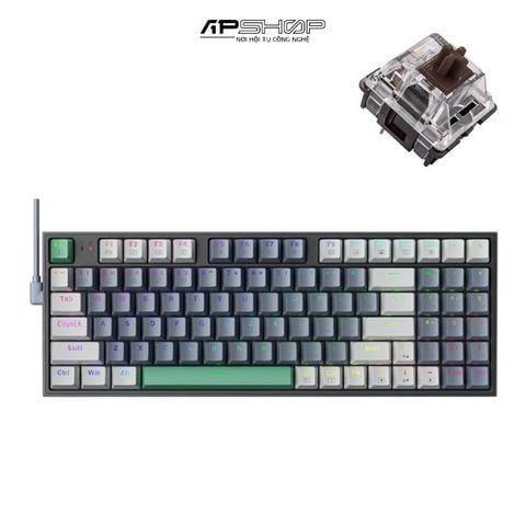 Bàn Phím Cơ Machenike K500-B94W RGB  3 Mod  Hotswap 3 Pin