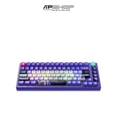 Bàn Phím Cơ Machenike K600T-B82 White Violet RGB | 3 Mod | Hotswap 3 Pin