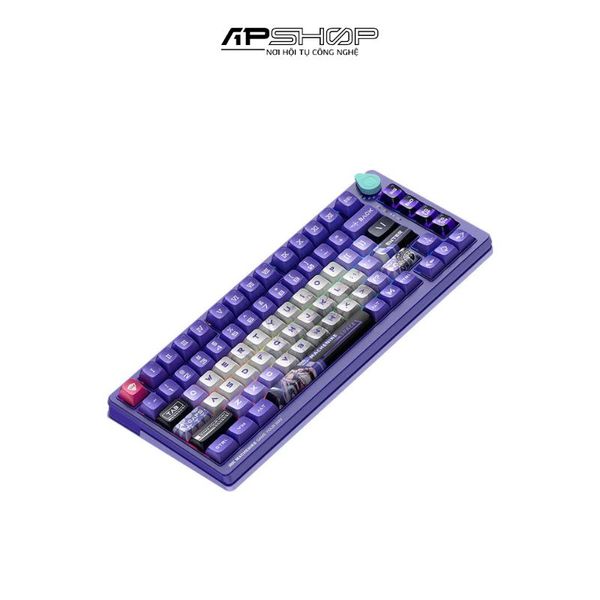 Bàn Phím Cơ Machenike K600T-B82 White Violet RGB | 3 Mod | Hotswap 3 Pin