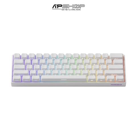 Bàn phím cơ MonsGeek FUN60 Pro SP White Glare Magnetic Switches