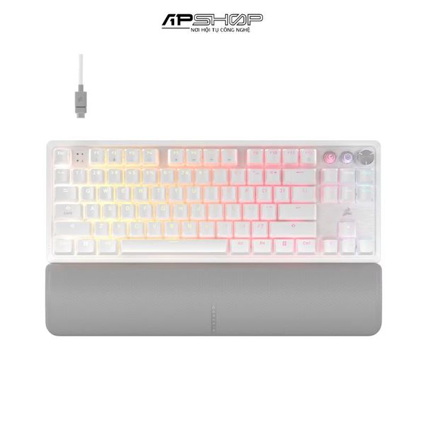 Bàn phím Corsair K70 PRO TKL RGB White