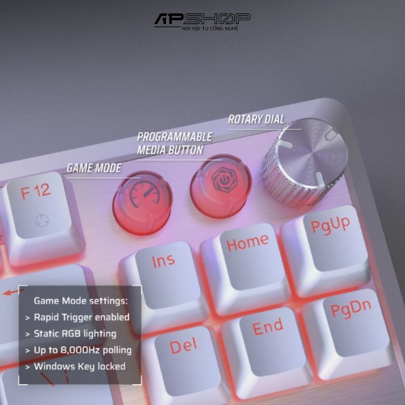 Bàn phím Corsair K70 PRO TKL RGB White