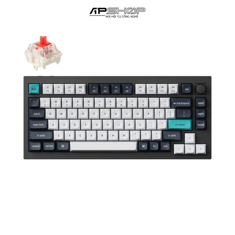 Bàn phím Keychron Q1M M Carbon Black RGB Knob Hotswap