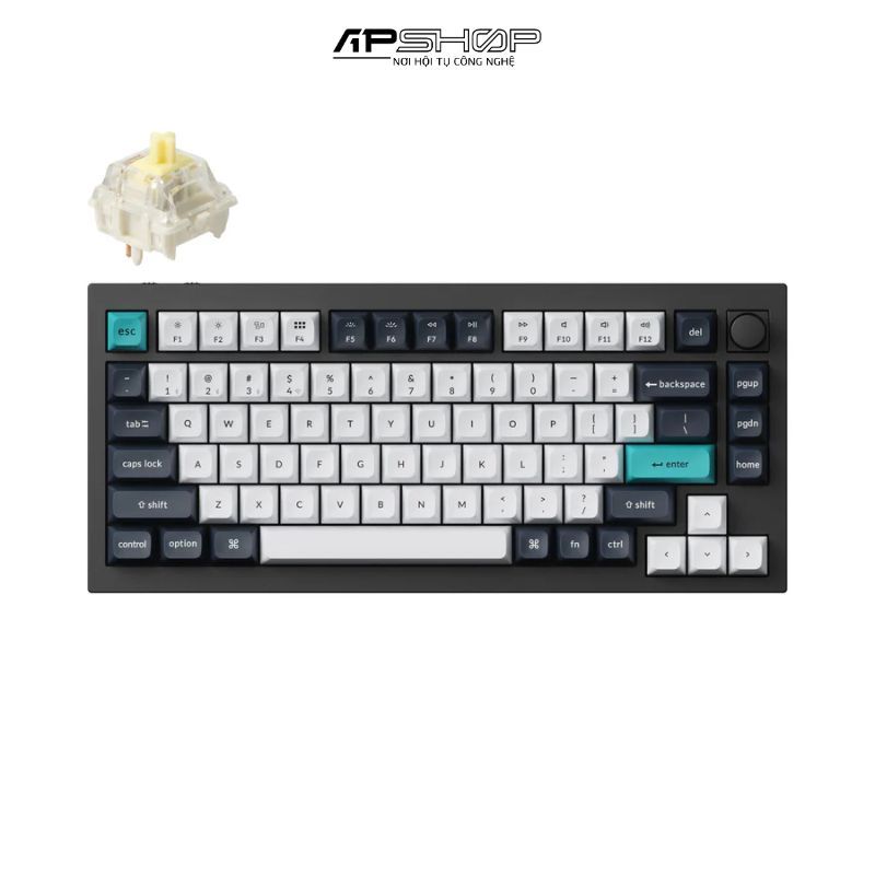 Bàn phím Keychron Q1M M Carbon Black RGB Knob Hotswap