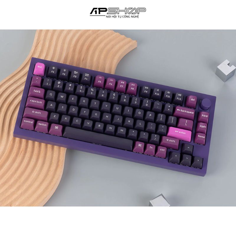 Bàn phím Keychron Q1M V Purple RGB Knob Hotswap