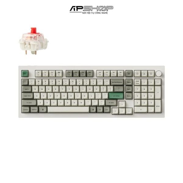 Bàn phím Keychron Q5M P Shell White RGB Knob Hotswap