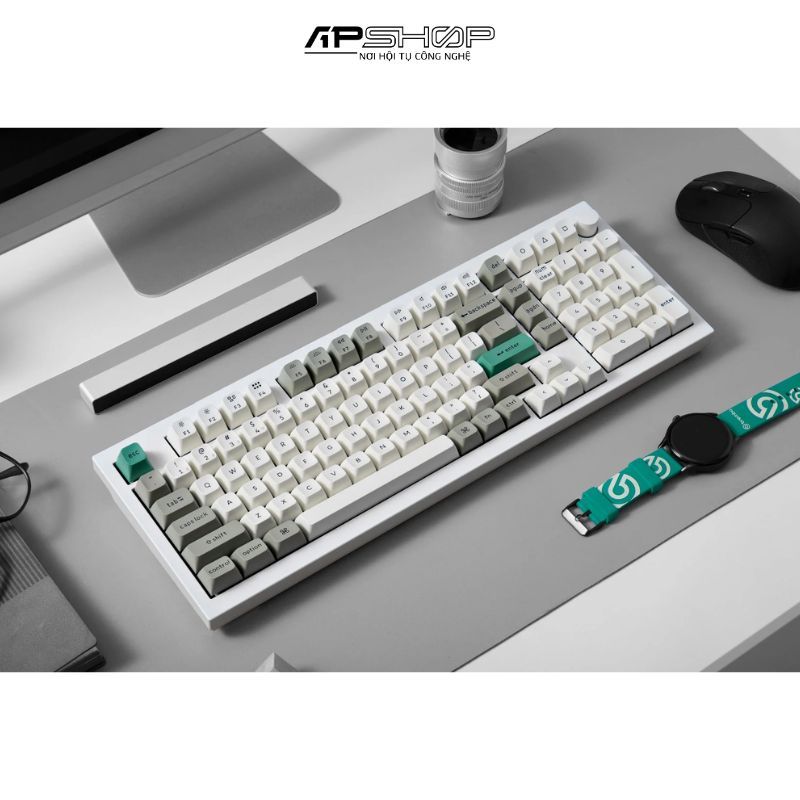 Bàn phím Keychron Q5M P Shell White RGB Knob Hotswap