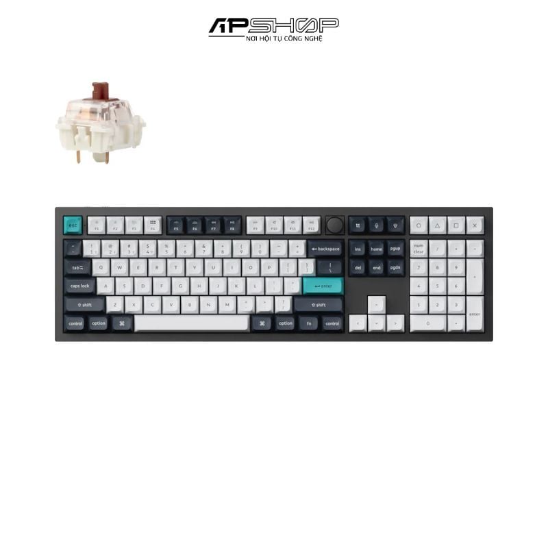 Bàn phím Keychron Q6M M Carbon Black RGB Knob Hotswap