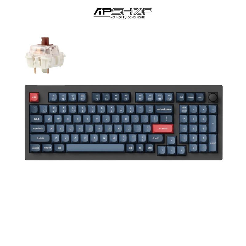 Bàn phím Keychron V5M D Carbon Black RGB Knob Hotswap