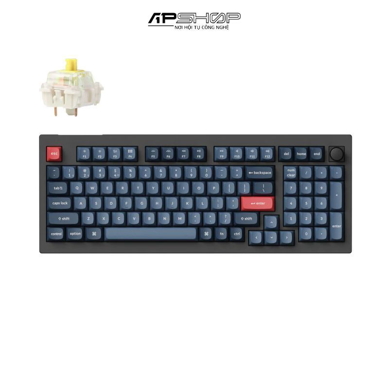 Bàn phím Keychron V5M D Carbon Black RGB Knob Hotswap