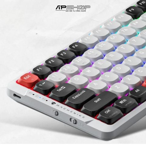 Bàn phím Machenike Air50-B84W RGB  Blue  3 Mode  Hotswap 3 Pin