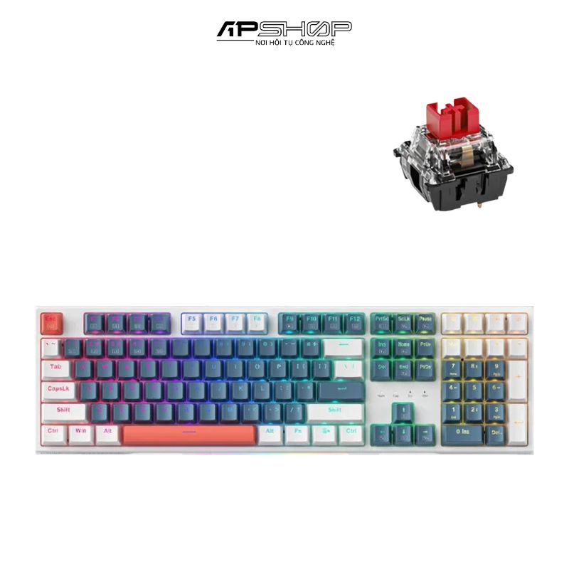 Bàn phím Machenike K500E-B108 Wired RGB Dark Blue