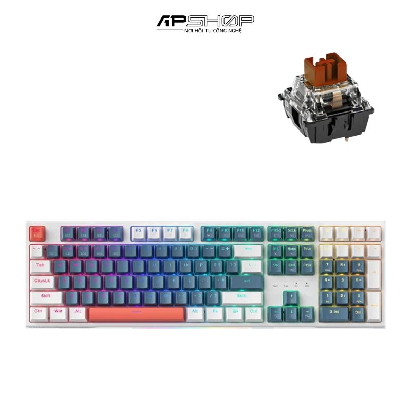 Bàn phím Machenike K500E-B108 Wired RGB Dark Blue