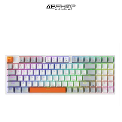 Bàn phím Machenike K500W-B94 RGB | 3 Mode | Hotswap 3 Pin