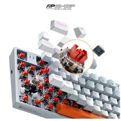 Bàn phím Machenike K500W-B94 RGB | 3 Mode | Hotswap 3 Pin