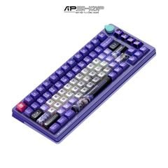 Bàn phím Machenike K600T-B8 Grey Blue RGB | 3 Mode | Hotswap 3-5 Pin