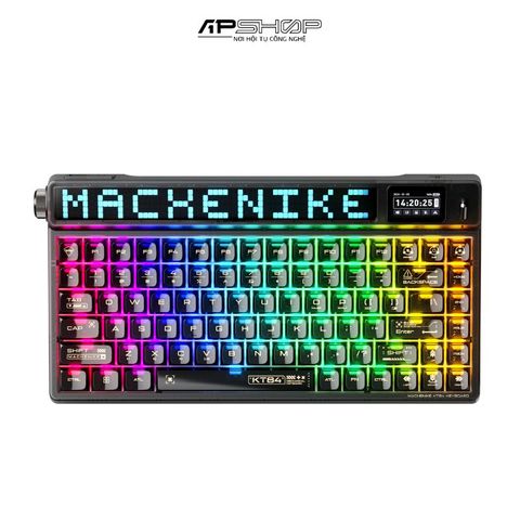 Bàn phím Machenike KT84 Retro Black | 3 Mod | Hotswap