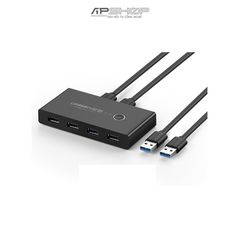 Bộ chuyển mạch USB 3.0 gộp 4 thiết bị vào 2 máy tính UGREEN 2 In 4 Out USB 3.0 Sharing Switch Box US216