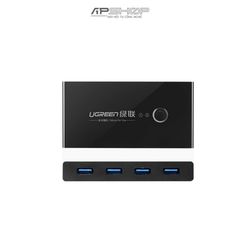 Bộ chuyển mạch USB 3.0 gộp 4 thiết bị vào 2 máy tính UGREEN 2 In 4 Out USB 3.0 Sharing Switch Box US216