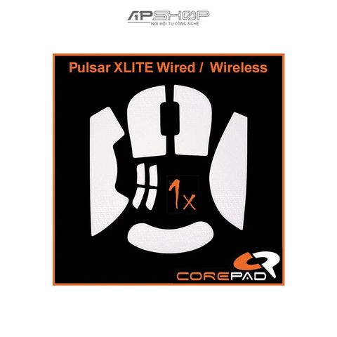 Bộ grip tape Corepad Soft Grips - Pulsar XLITE Wired / Pulsar XLITE Wireless / Pulsar XLITE V2 Wireless - While