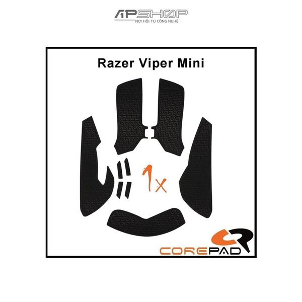 Bộ grip tape Corepad Soft Grips - Razer Viper Mini Series - Black